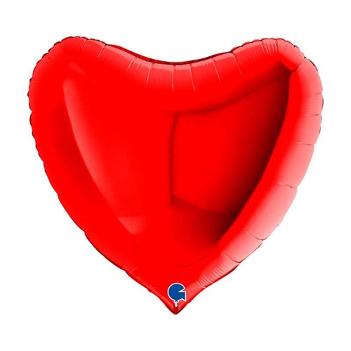 Mylar cuore rosso 36"