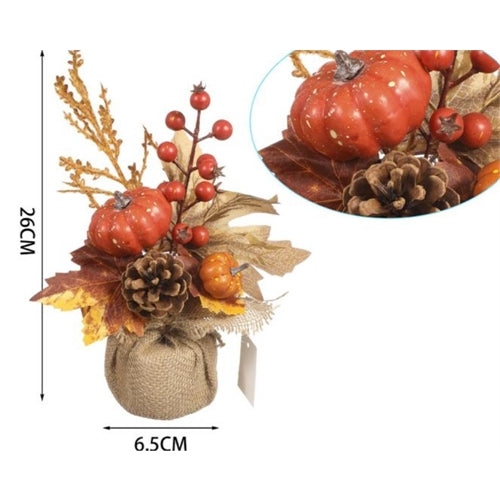 Centrotavola autunnale h. 26 cm