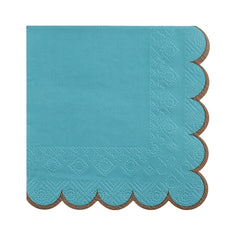 Tovaglioli colorati con bordo smerlato – 12 pz