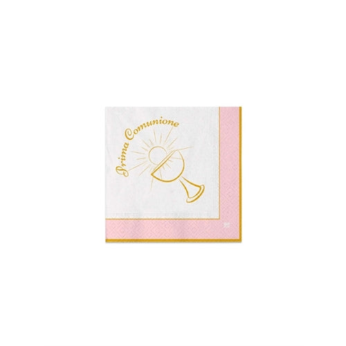 Tovaglioli prima comunione chic 33x33 cm 20 pz