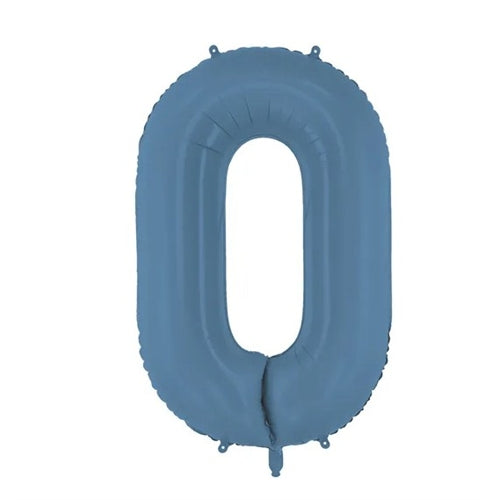 Palloncino in foil numero 86 cm, blu navy