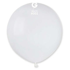 Palloncino 19" g150 bianco 001 gemar 50pz