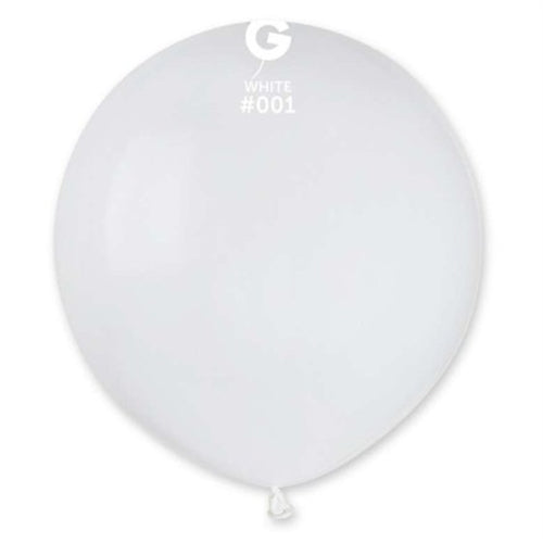 Palloncino 19" g150 bianco 001 gemar 50pz