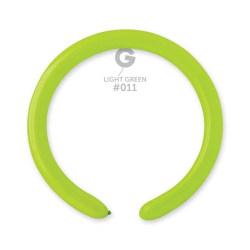 Palloncino 2" modellabile d4 verde lime 011 gemar 100pz