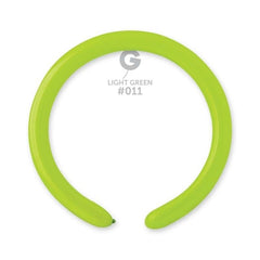 Palloncino 2" modellabile d4 verde lime 011 gemar 100pz
