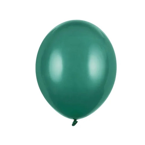 Palloncini strong 27 cm, verde bottiglia pastello (1 confezione / 10 pezzi)