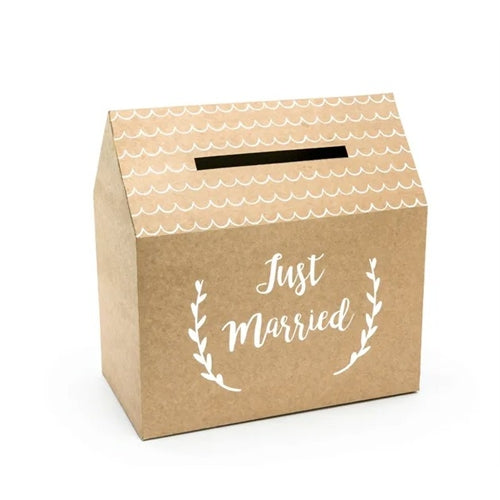 Wedding card box - just married avana 30x30.5x16.5 cm