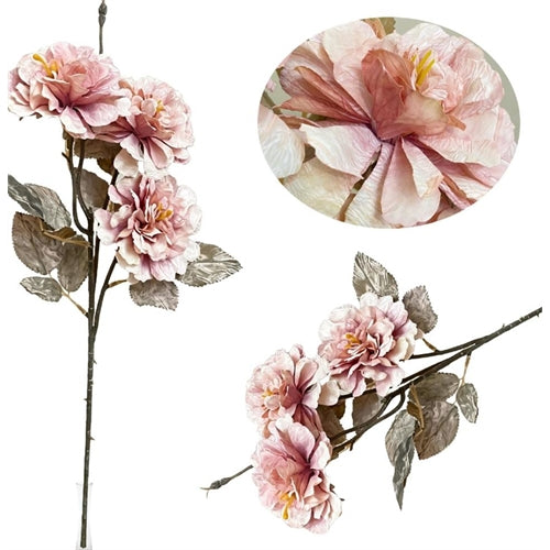 Ramo di fiori artificiali rosa – h 63 cm