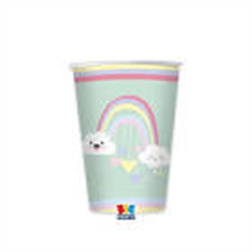 Bicchieri 200 cc 8 pz rainbow cloud