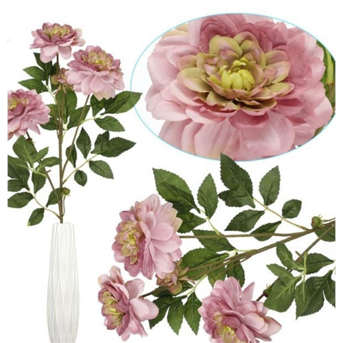 Ramo fiore rosa cipria artificiale  h. 70 cm