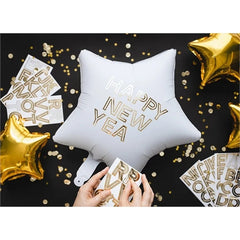 Adesivi con l'alfabeto, 4 cm, oro (1 confezione / 6 pezzi)
