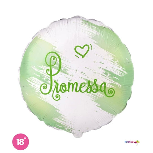 Mylar promessa tondo 18" 1pz