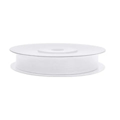 Nastro in chiffon bianco, 6 mm/25 m (1 pz. / 25 lm)