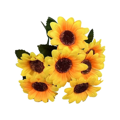 Confezioni girasoli in carta per bomboniere diam. 3,5 cm 12 pz