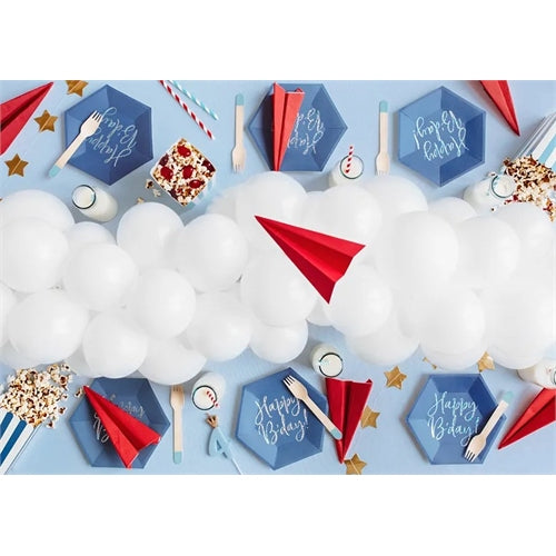 Piatti happy b'day! 20 cm (1 confezione / 6 pezzi)