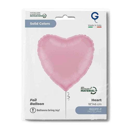 Palloncino in foil 18" cuore rosa "heart pink"