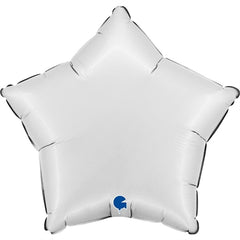 Palloncino foil stella bianco opaco 18"