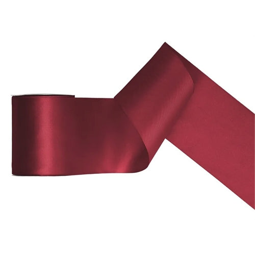 Nastro di raso, rosso intenso, 100 mm/25 m