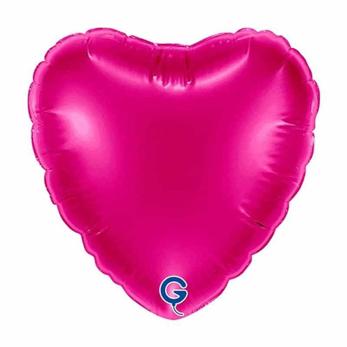 Palloncino in foil 18" cuore magenta
