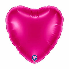Palloncino in foil 18" cuore magenta
