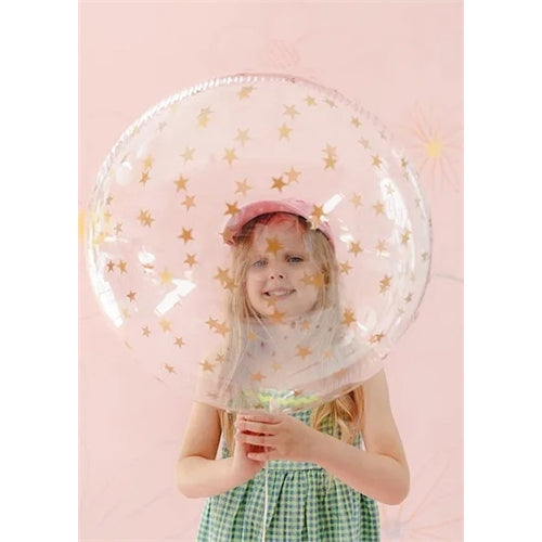 Stelle di palloncini a bolla, 60 cm, trasparenti