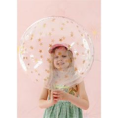 Stelle di palloncini a bolla, 60 cm, trasparenti