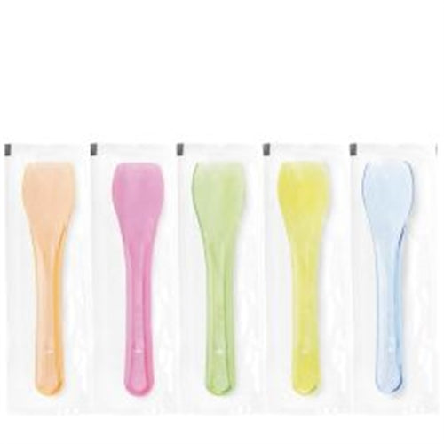Cucchiaino multicolor per gelati imbustato trasparente 500 pz