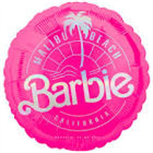 Palloncino foil barbie tondo 18"-45 cm