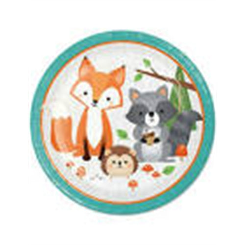 Piatti animali del bosco 22 cm 8 pz