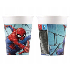 Bicchieri spiderman in carta 8 pz