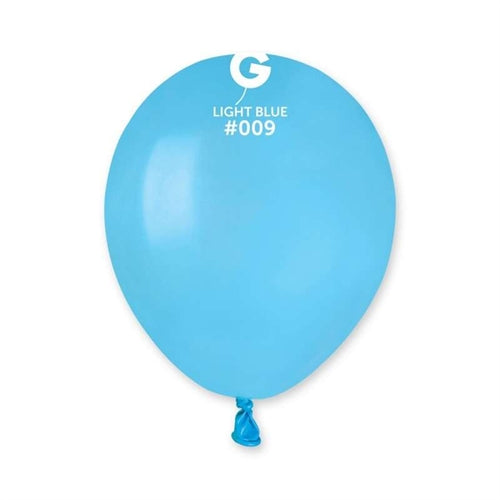 Palloncino in lattice 5" a50 celeste "light blue 009" 100pz