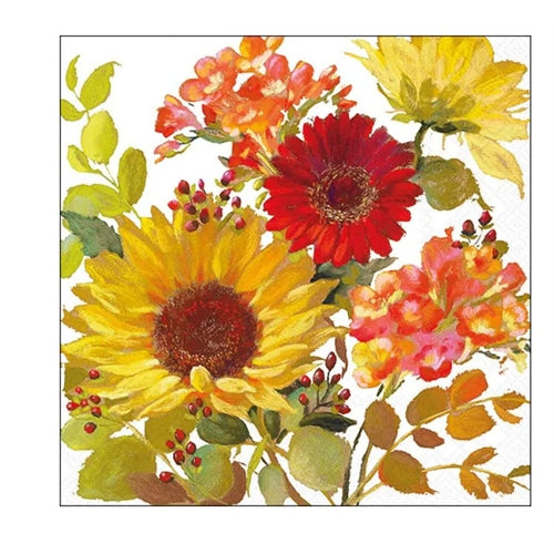 Tovaglioli 33 cm arte floreale color crema