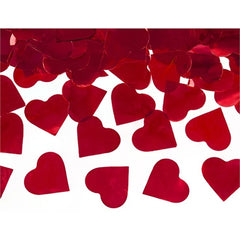 Cannone lanciacoriandoli con cuori, rosso, 40cm