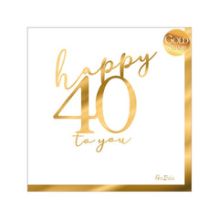 Tovaglioli 30-40-50-60 anni 33x33 cm 16 pz