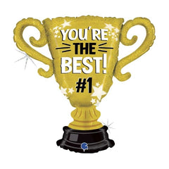 Palloncino in foil 33" super shape trofeo "you're the best"
