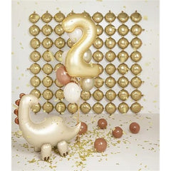 Palloncino foil in piedi brontosauro, 91x85cm,