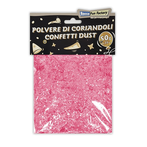 Polvere di coriandoli rosa baby 50g-1,75oz