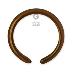 Palloncino in lattice 2” modellabile d4 marrone "brown 048" 100pz