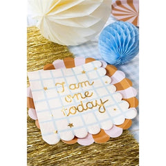 Piatti a righe, misti, 21 cm (1 confezione / 6 pezzi)