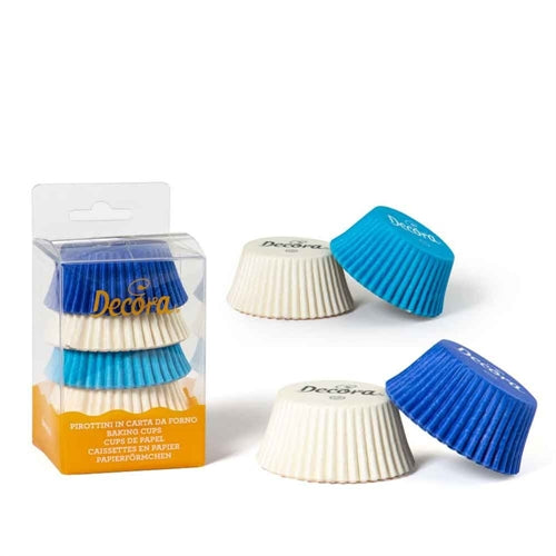 Pirottini bianco celeste blu 50 x 32 mm cf 75 pz