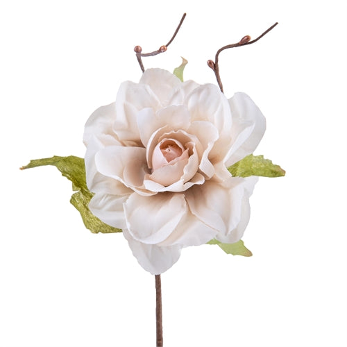 Fiori per bomboniere h. 14 cm rosa e bianco