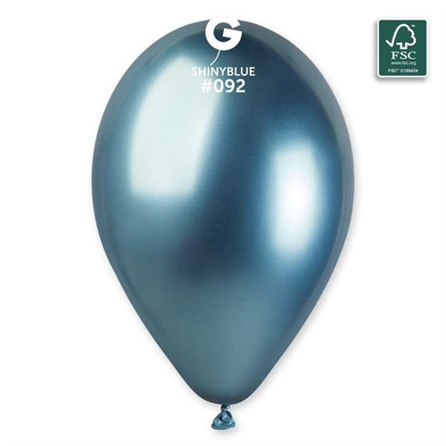 Palloncini in gomma gemar gb120 13" 50 pz shiny blue 092