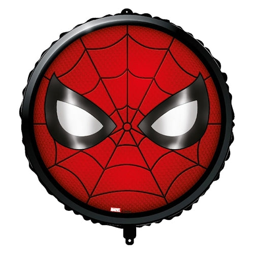 Mylar spiderman viso tondo 18"