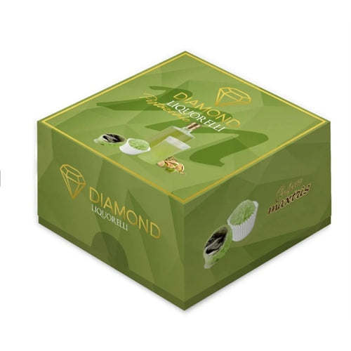 Maxtris diamond liquorelli pistacchio con cioccolato bianco 500 gr