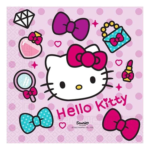 Tovaglioli hello kitty 33x33 cm 20 pz