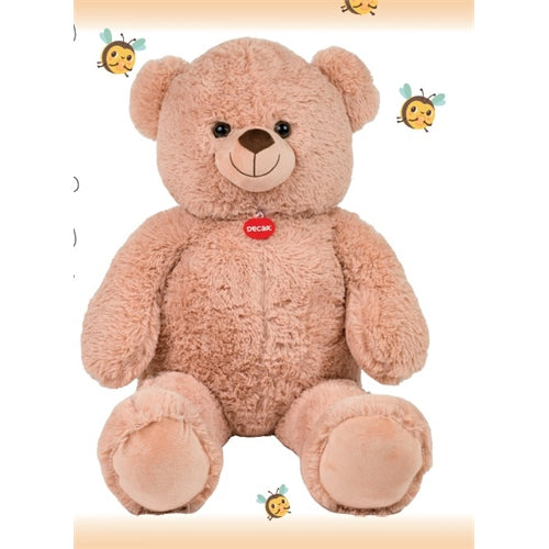 Orso beige l. 80 cm con fiocco