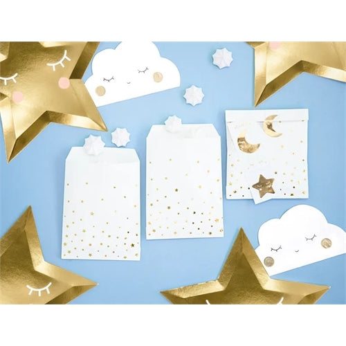 Sacchetti porta dolcetti little star, 13x14cm (1 confezione / 6 pezzi)