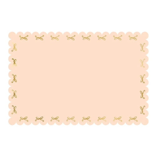 Tovaglia di carta con fiocchi, rosa, 180 x 120 cm