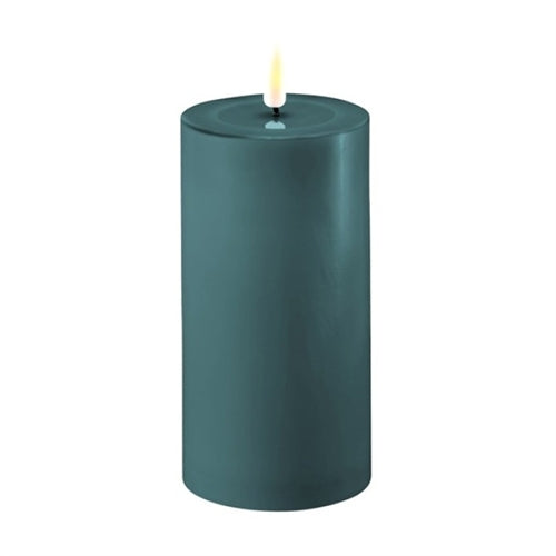 Candele h.150 mm d. 65 mm verde petrolio 1 pz