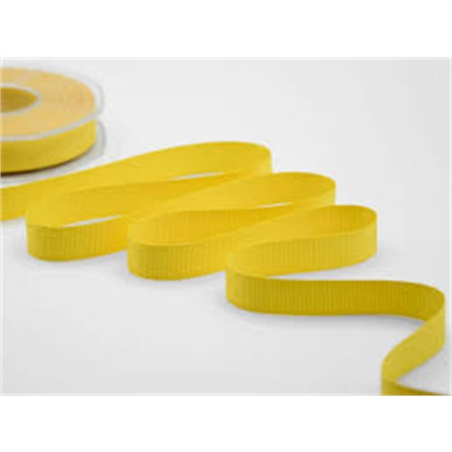 Nastro gros grain giallo 25 mm 10 x 25 mt